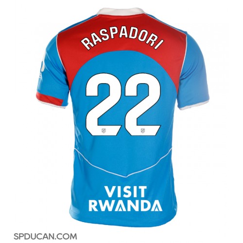 Zenski Nogometni Dres Atletico Madrid Giacomo Raspadori #22 Rezervni 2025-26 Kratak Rukav